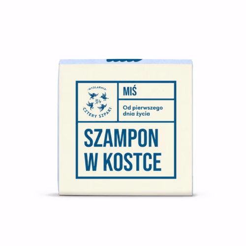 Szampon w kostce Miś, od 1. dnia życia, 75g, Cztery Szpaki