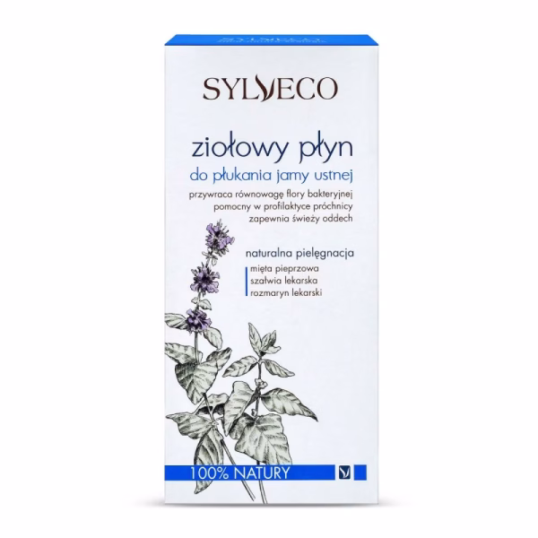 Ziołowy płyn do płukania jamy ustnej Sylveco 500 ml