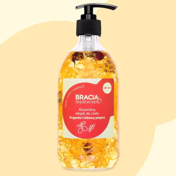 Argania i różowy pieprz, olejek do ciała, 500ml, Bracia Mydlarze