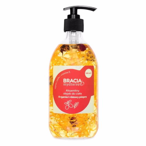 Argania i różowy pieprz, olejek do ciała, 500ml, Bracia Mydlarze