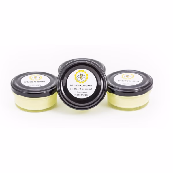 Balsam do dłoni i paznokci z woskiem pszczelim, odżywienie i regeneracja, Konopny, 65 ml, Miodowa Mydlarnia