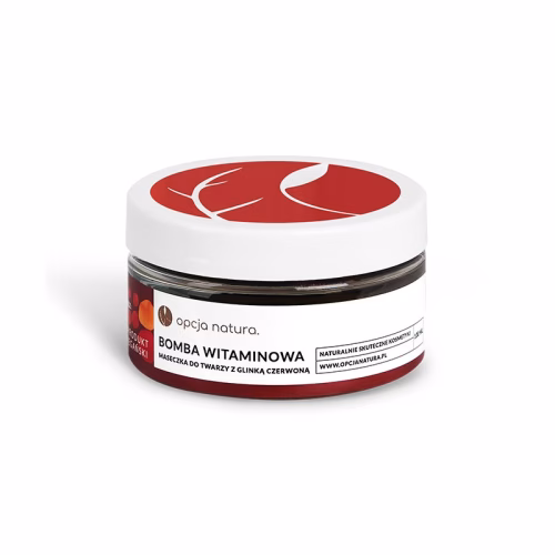 Bomba Witaminowa, maseczka do twarzy z glinką czerwoną, 100 ml, Opcja Natura Bomba Witaminowa, maseczka do twarzy z glinką czerwoną, 100 ml, Opcja Natura