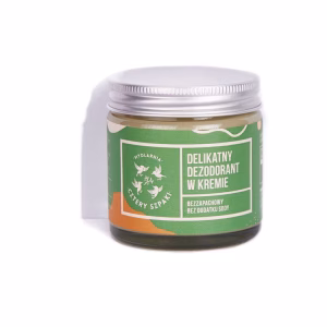 Delikatny dezodorant w kremie, bez dodatku sody, bezzapachowy, 60 ml, Cztery Szpaki