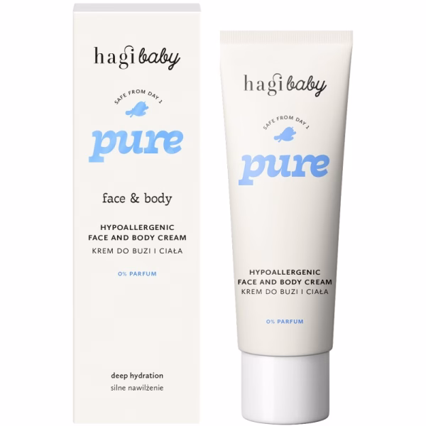 Hipoalergiczny krem do buzi i ciała, 75ml, Hagi Baby Pure