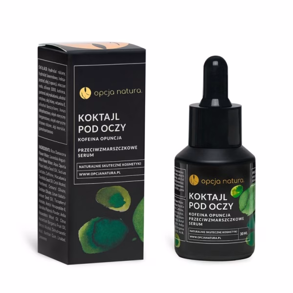Koktajl pod oczy, serum przeciwzmarszczkowe, kofeina-opuncja, 30ml, Opcja Natura
