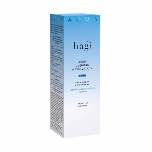 Krem głęboko nawilżający na dzień, cera normalna i sucha, Aqua Zone, 50ml, Hagi