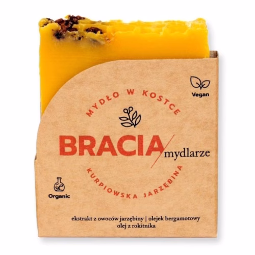 Kurpiowska jarzębina, naturalne mydło w kostce, 120g, Bracia Mydlarze