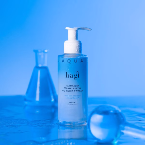 Łagodny żel-galaretka do mycia twarzy, Aqua Zone, 150ml, Hagi