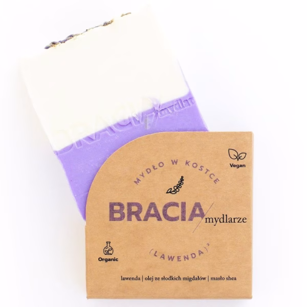 Lawenda, mydło w kostce, 120g, Bracia Mydlarze