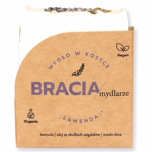 Lawenda, mydło w kostce, 120g, Bracia Mydlarze