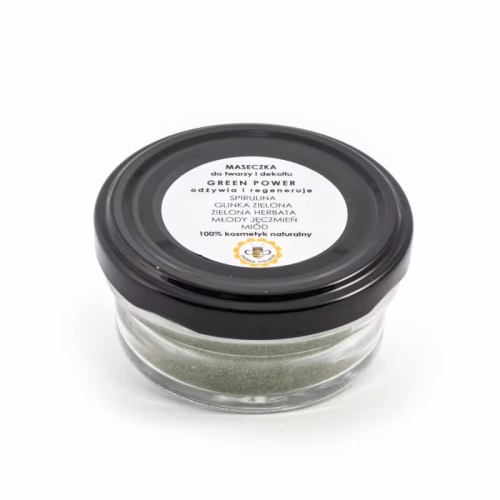 Maseczka do twarzy i dekoltu, regenerująca, Green Power, 25 g, Miodowa Mydlarnia Maseczka do twarzy i dekoltu, regenerująca, Green Power, 25 g, Miodowa Mydlarnia