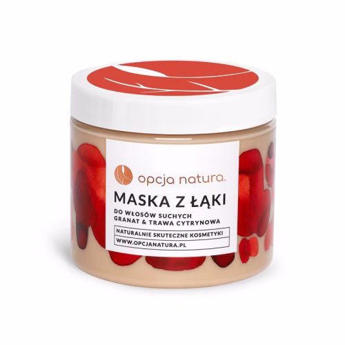 Maska z łąki, Granat & trawa cytrynowa, do włosów suchych, 200ml, Opcja Natura Maska z łąki, Granat & trawa cytrynowa, do włosów suchych, 200ml, Opcja Natura