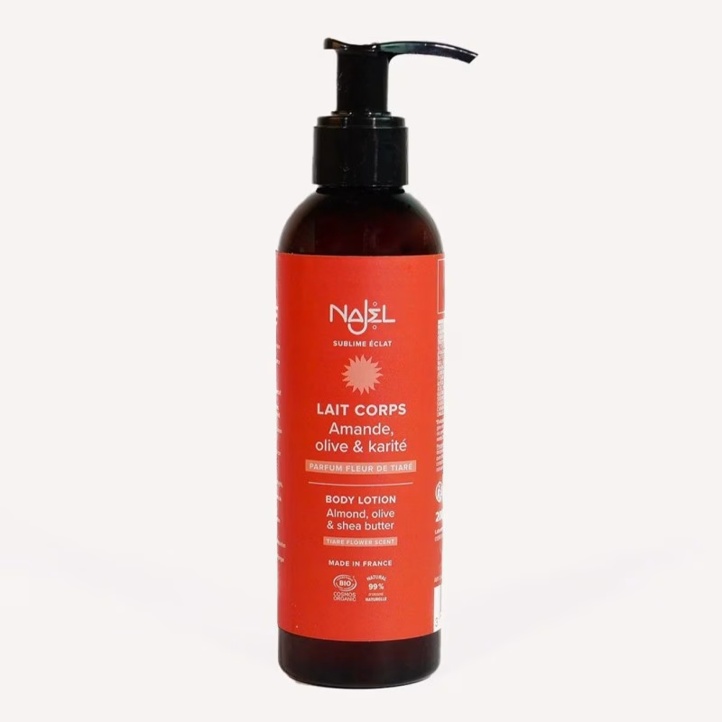 Mleczko do ciała o zapachu bio-Gardenii, certyfikowane: COSMOS ORGANIC, 200 ml, Najel