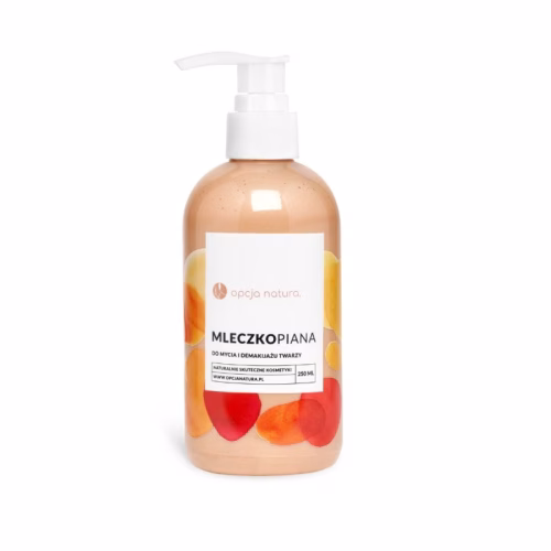 Mleczkopiana, do mycia i demakijażu twarzy, 250ml, Opcja Natura Mleczkopiana, do mycia i demakijażu twarzy, 250ml, Opcja Natura