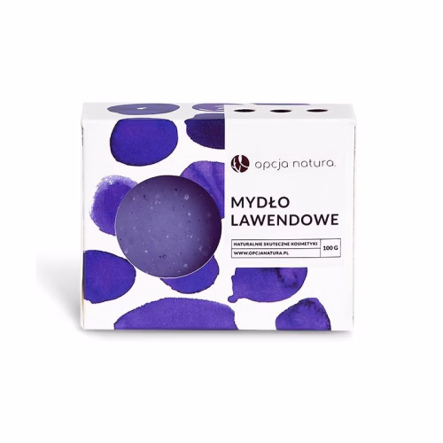 Mydło lawendowe, nawilżająco-pielęgnujące, 100 g, Opcja Natura