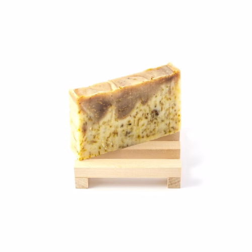 Mydło naturalne z woskiem pszczelim, Nagietek w słodkiej pomarańczy, 90 g, Miodowa Mydlarnia Mydło naturalne z woskiem pszczelim, Nagietek w słodkiej pomarańczy, 90 g, Miodowa Mydlarnia
