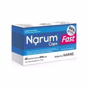 Narum Fast Caps - metabiotyk, 45 kapsułek (edycja limitowana 50% gratis)