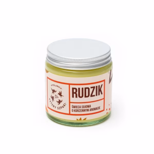 Naturalna świeca sojowa, korzenna, Rudzik, 100 g, Cztery Szpaki