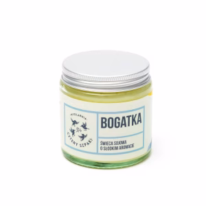 Naturalna świeca sojowa, kwiatowa, Bogatka, 100 g, Cztery Szpaki