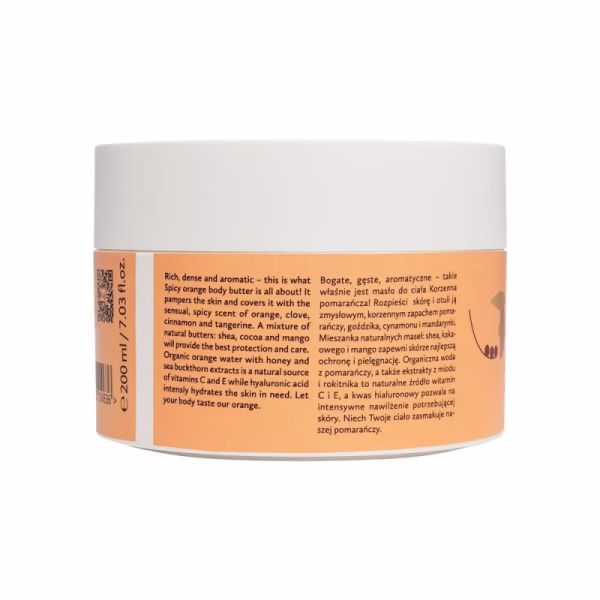Naturalne masło do ciała Korzenna Pomarańcza, 200ml, Hagi