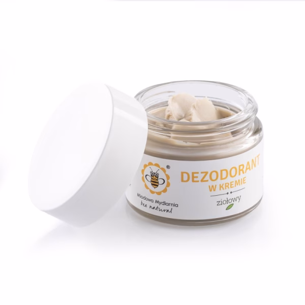 Naturalny dezodorant w kremie, Ziołowy, 55g, Miodowa Mydlarnia