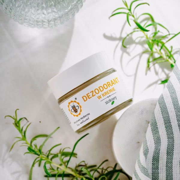 Naturalny dezodorant w kremie, Ziołowy, 55g, Miodowa Mydlarnia