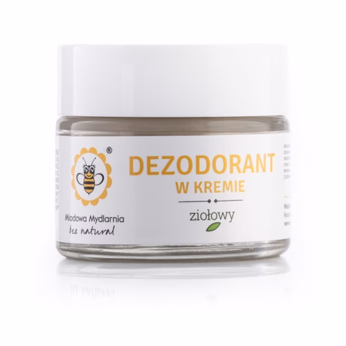 Naturalny dezodorant w kremie, Ziołowy, 55g, Miodowa Mydlarnia
