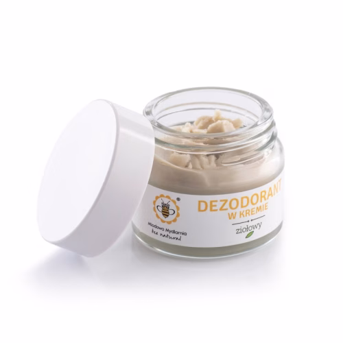 Naturalny mini dezodorant w kremie, 20g, Ziołowy, Miodowa Mydlarnia Naturalny mini dezodorant w kremie, 20g, Ziołowy, Miodowa Mydlarnia