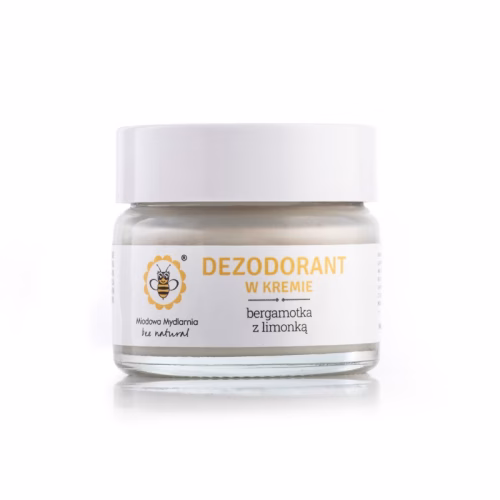 Naturalny mini dezodorant w kremie, Bergamotka z limonką, 20g, Miodowa Mydlarnia