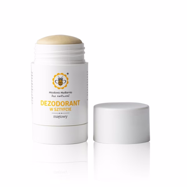 Naturalny mini dezodorant w sztyfcie, Miętowy, 42g, Miodowa Mydlarnia