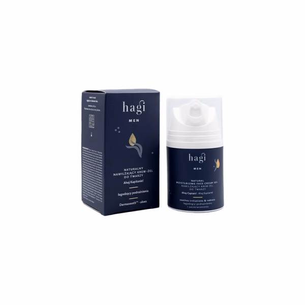 Naturalny, nawilżający krem-żel do twarzy, Ahoj Kapitanie, 50ml, Hagi