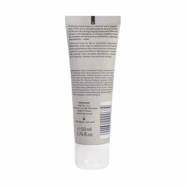 Naturalny, ochronny krem do rąk, Malinowy Chruśniak, 50ml, Hagi