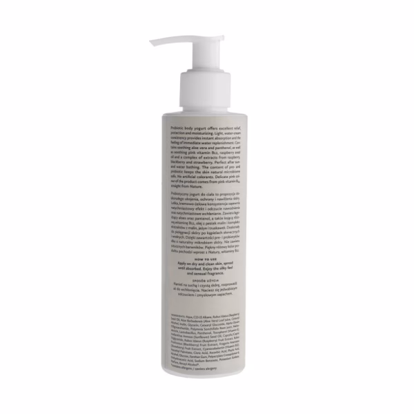 Naturalny probiotyczny jogurt do ciała, Malinowy Chruśniak, 200ml, Hagi