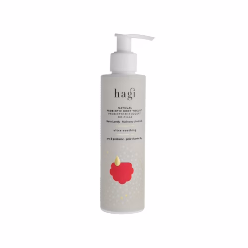 Naturalny probiotyczny jogurt do ciała, Malinowy Chruśniak, 200ml, Hagi Naturalny probiotyczny jogurt do ciała, Malinowy Chruśniak, 200ml, Hagi