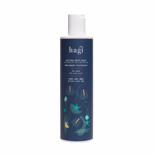 Naturalny żel do mycia dla mężczyzn, Ahoj Kapitanie, 300ml, Hagi Naturalny żel do mycia dla mężczyzn, Ahoj Kapitanie, 300ml, Hagi