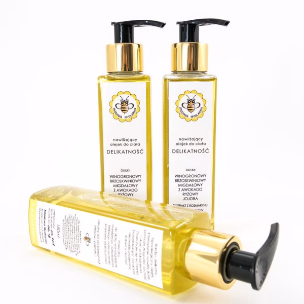 Nawilżający olejek do ciała, Delikatność, 150 ml, Miodowa Mydlarnia