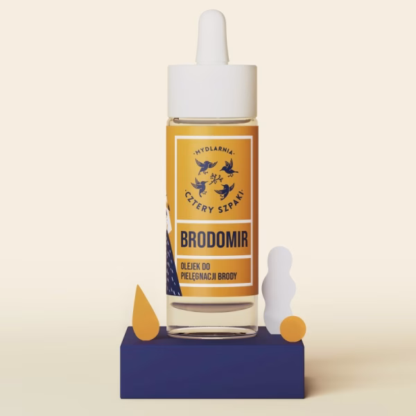 Olejek do brody BRODOMIR, 30 ml, Cztery Szpaki