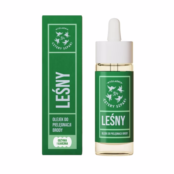 Olejek do brody, Leśny, 30ml, Cztery Szpaki