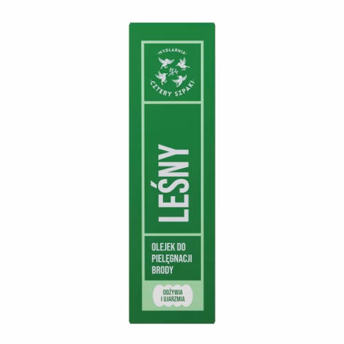 Olejek do brody, Leśny, 30ml, Cztery Szpaki