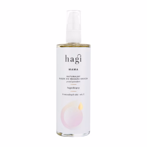 Olejek do masażu krocza, przed porodem, łagodzący, MAMA, 100 ml, Hagi