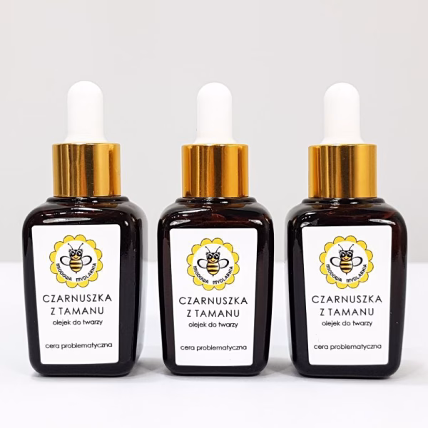 Olejek do twarzy, Czarnuszka z tamanu, 30 ml, Miodowa Mydlarnia