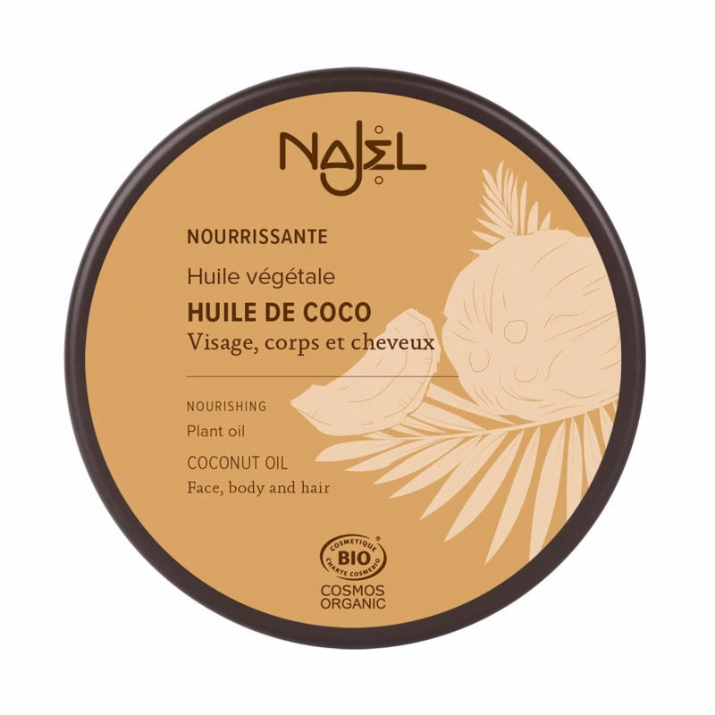 Organiczny olej kokosowy, tłoczony na zimno, COSMOS ORGANIC, 100 g, Najel