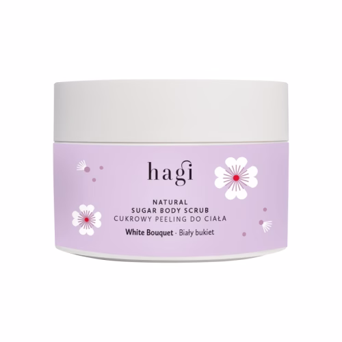 Peeling cukrowy do ciała, Biały Bukiet, 200g, Hagi