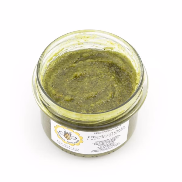 Peeling do ciała z woskiem pszczelim, regenerujący, 200 g, Miodowa Mydlarnia