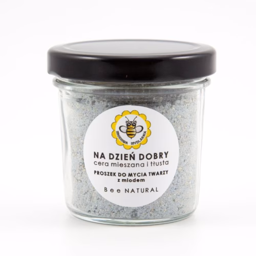 Proszek do mycia twarzy do cery tłustej i mieszanej, Na dzień dobry, 50 g, Miodowa Mydlarnia Proszek do mycia twarzy do cery tłustej i mieszanej, Na dzień dobry, 50 g, Miodowa Mydlarnia