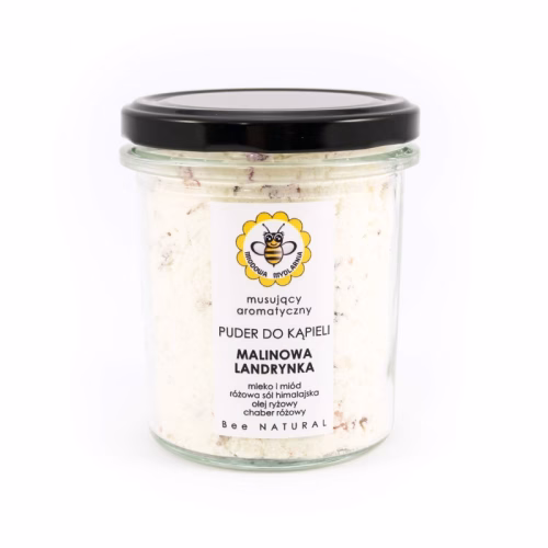 Puder do kąpieli, malinowa landrynka, 180 g, Miodowa Mydlarnia Puder do kąpieli, malinowa landrynka, 180 g, Miodowa Mydlarnia