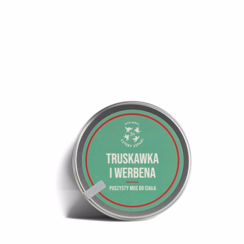 Puszysty mus do ciała, Truskawka i Werbena, 150ml, Cztery Szpaki
