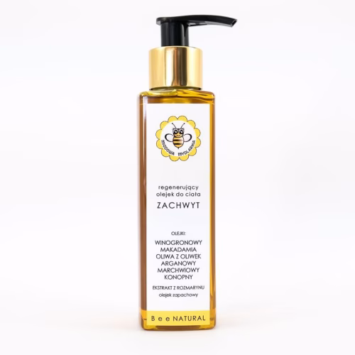 Regenerujący olejek do ciała, Zachwyt, 150 ml, Miodowa Mydlarnia Regenerujący olejek do ciała, Zachwyt, 150 ml, Miodowa Mydlarnia