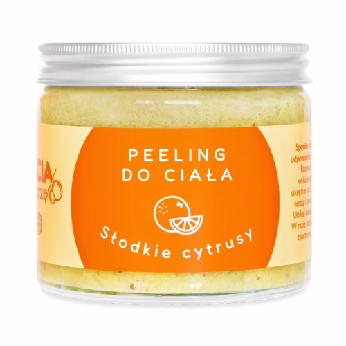 Słodkie cytrusy, naturalny peeling cukrowy do ciała, 250g, Bracia Mydlarze