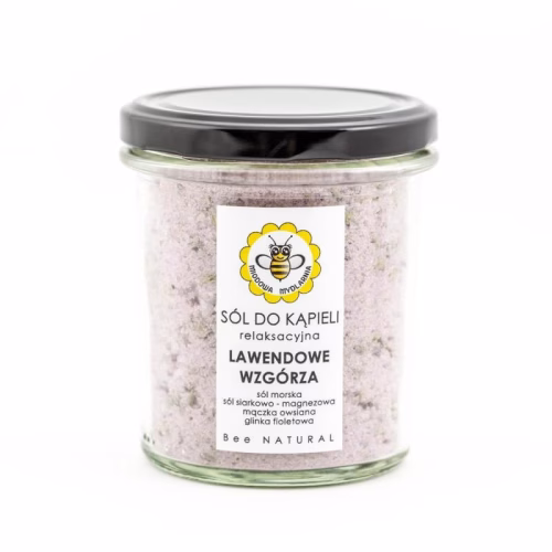 Sól do kąpieli, lawendowe wzgórza, relaksacyjna, 350 g, Miodowa Mydlarnia Sól do kąpieli, lawendowe wzgórza, relaksacyjna, 350 g, Miodowa Mydlarnia